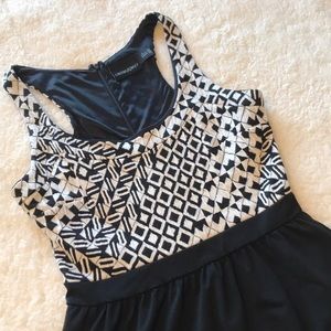 Cynthia Rowley | Racerback Dress Black & White S
